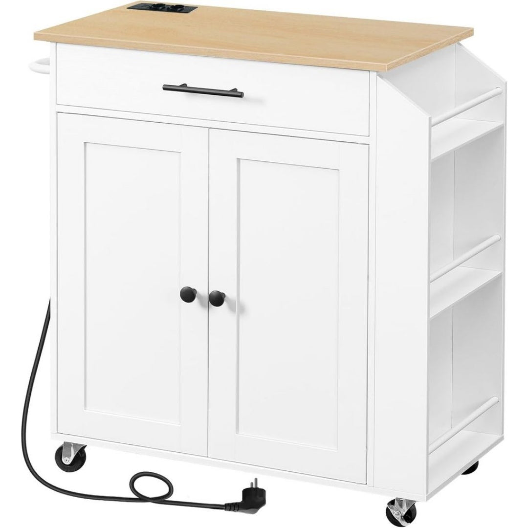 Armoires avec tiroirs finition bois blanc variante 3016