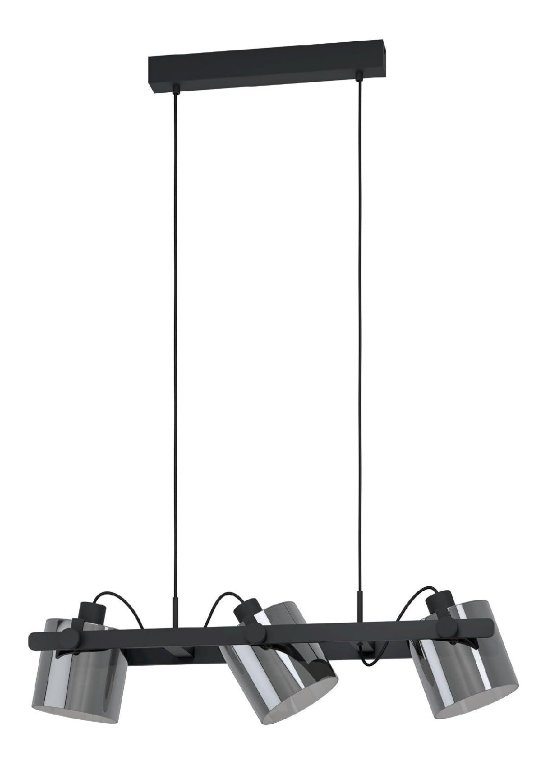 Eclairage Noir contemporain en version suspension 40 W E27