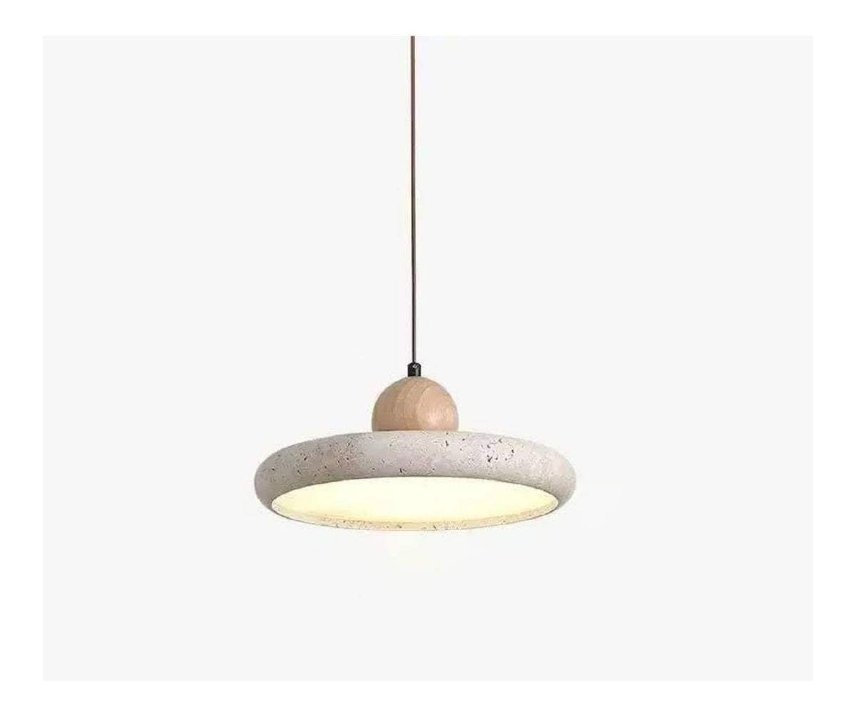 Suspension Ambre et Vert aux lignes epurees avec eclairage confortable 36-8892