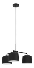 Suspension Noir et Blanc a presence elegante et lumiere agreable 40 W E27