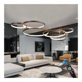 Suspension Blanc et Ambre a presence elegante et lumiere agreable 88W 3000K