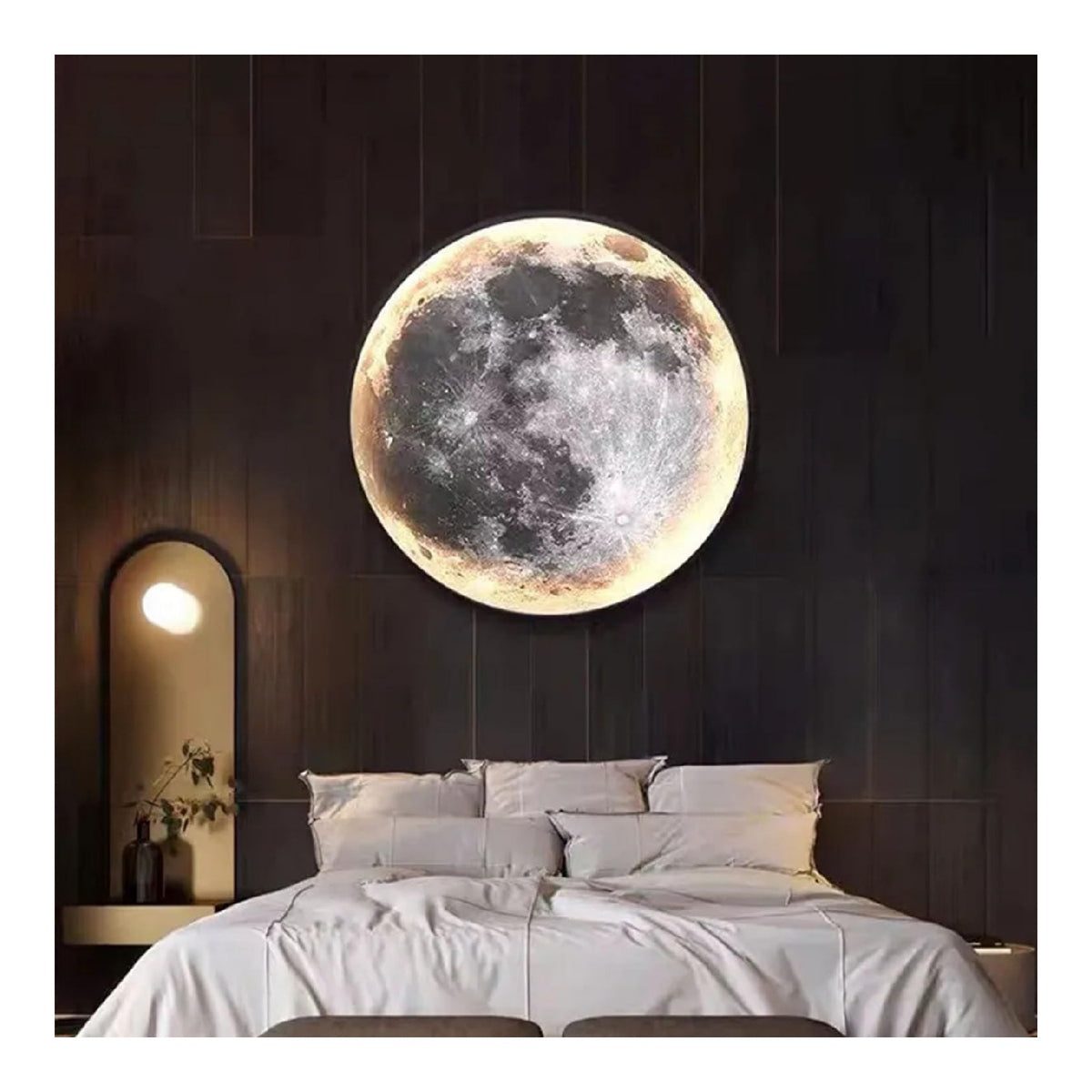 Luminaire Noir et Blanc a silhouette graphique de type applique murale 31W 6000K