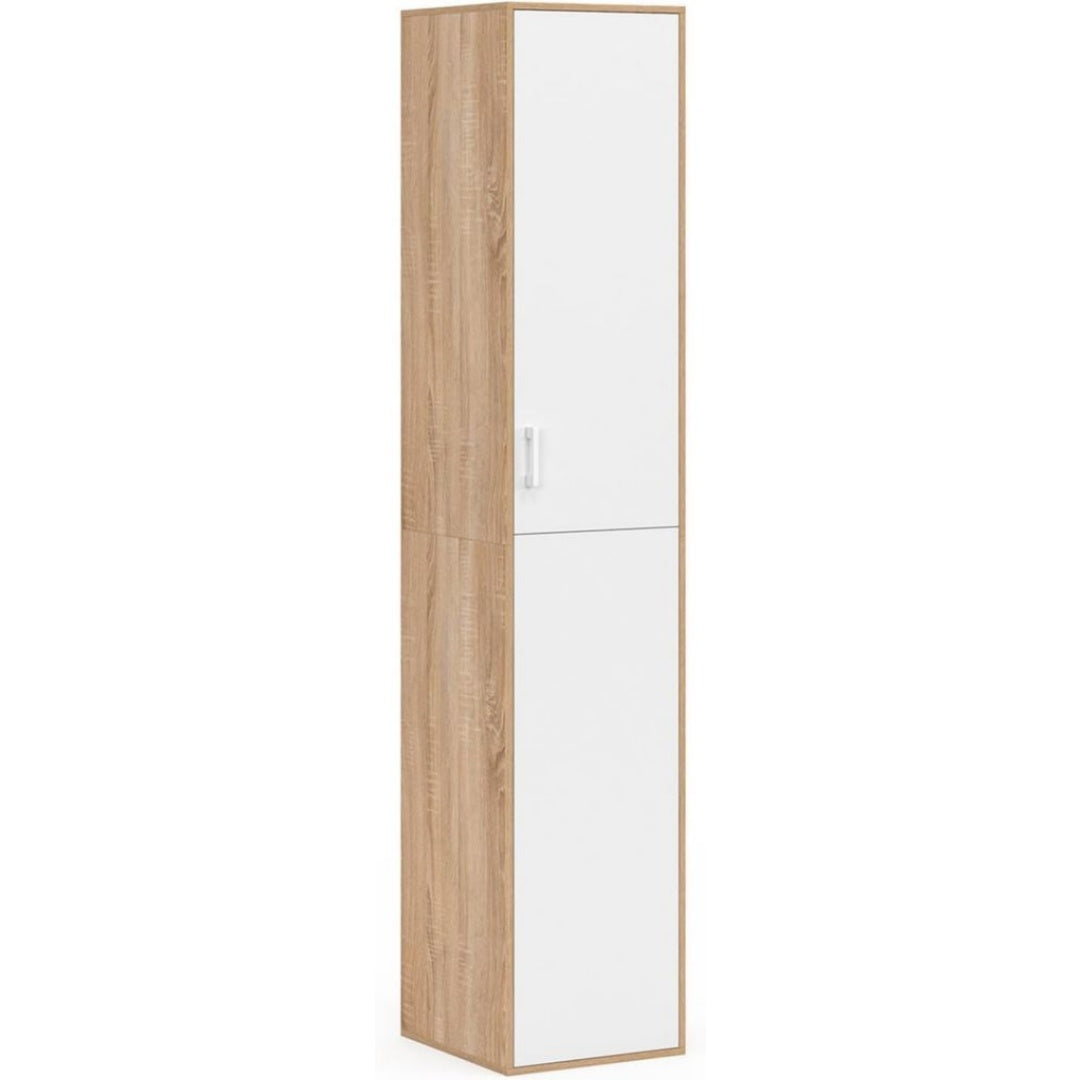 Meubles colonnes reglable structure metal blanc