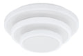 Plafonnier Blanc et Ambre aux lignes epurees avec eclairage confortable NH-5298