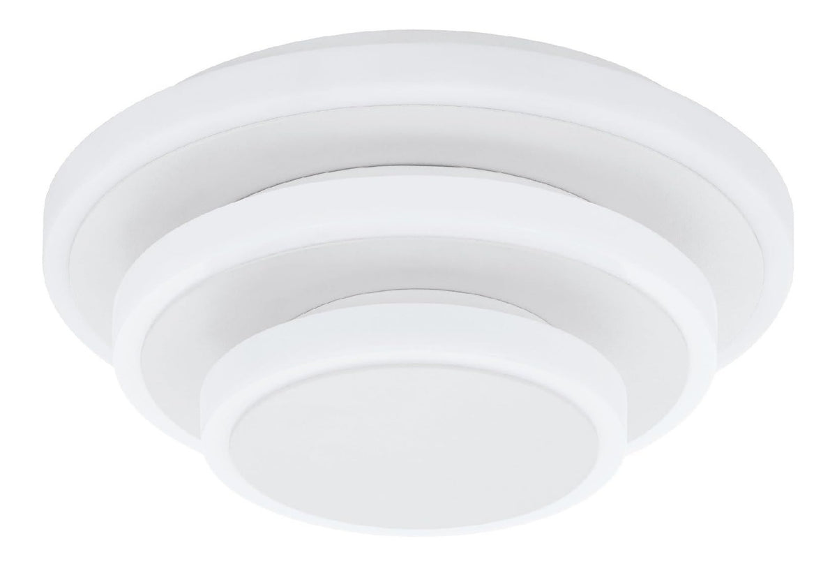 Plafonnier Blanc et Ambre aux lignes epurees avec eclairage confortable NH-5298