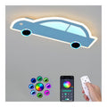 Luminaire Ambre et Bleu a silhouette graphique de type plafonnier 36W 3000K