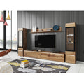 Ensemble de meubles TV 4 pieces, mobilier de salon moderne avec meuble mural