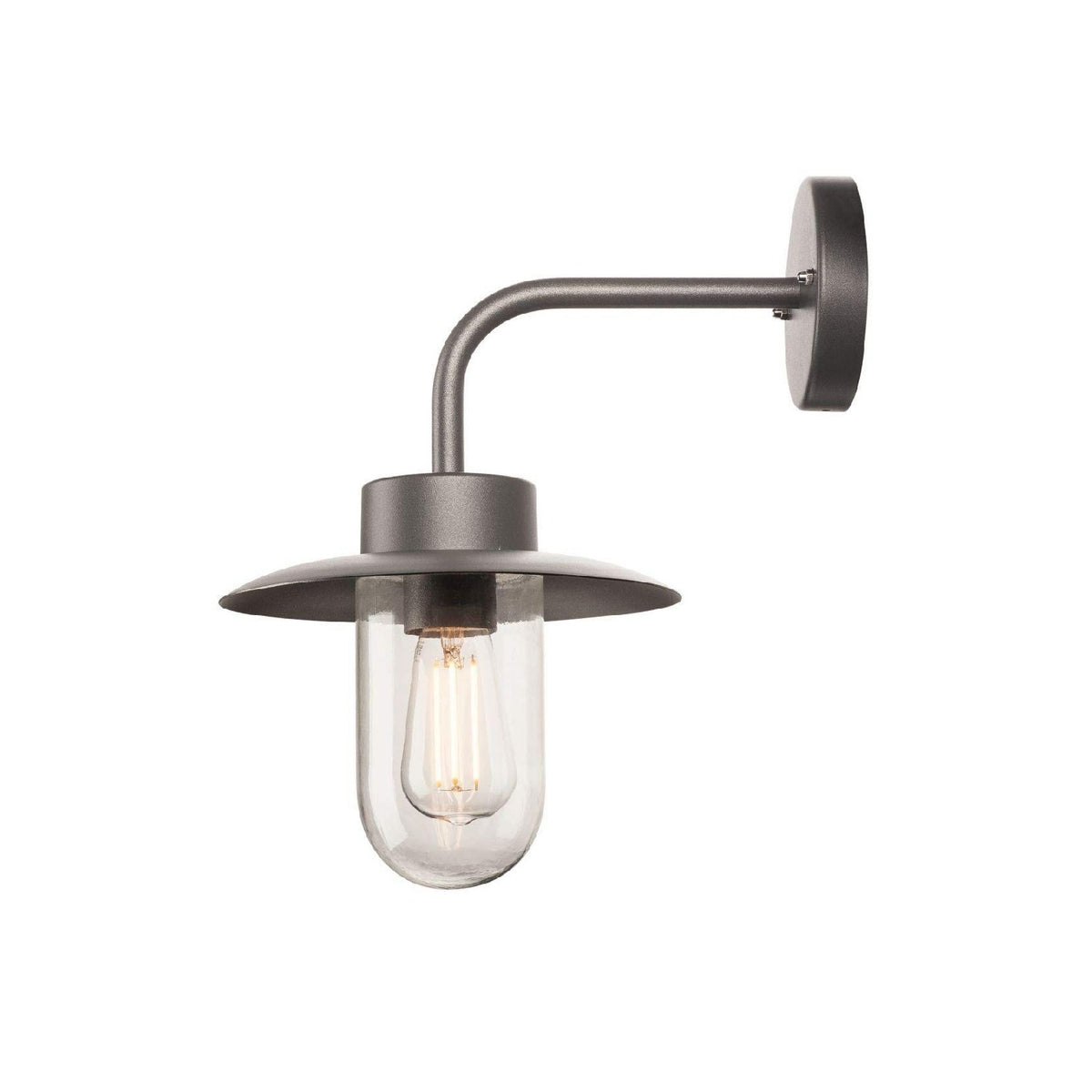 Applique murale Rouge et Transparent au style moderne avec conception fonctionnelle 60W IP44 E27