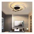 Lustre Noir et Blanc a presence elegante et lumiere agreable 36W 6500K