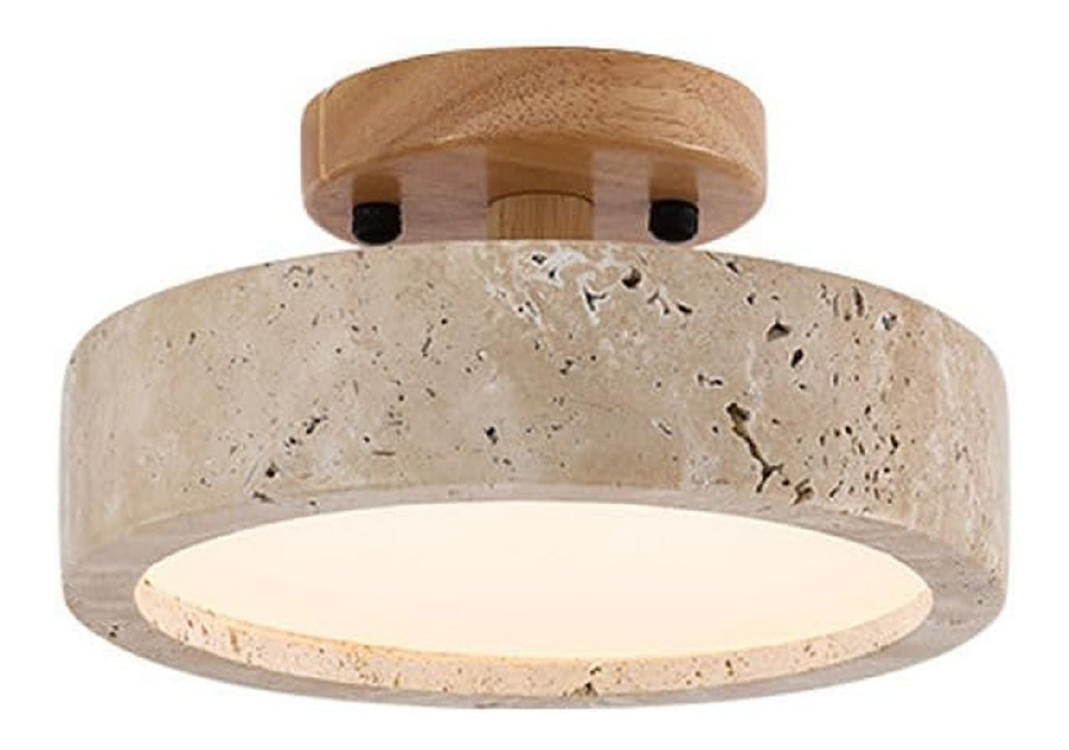 Plafonnier Blanc et Ambre au style moderne avec conception fonctionnelle 23-4206