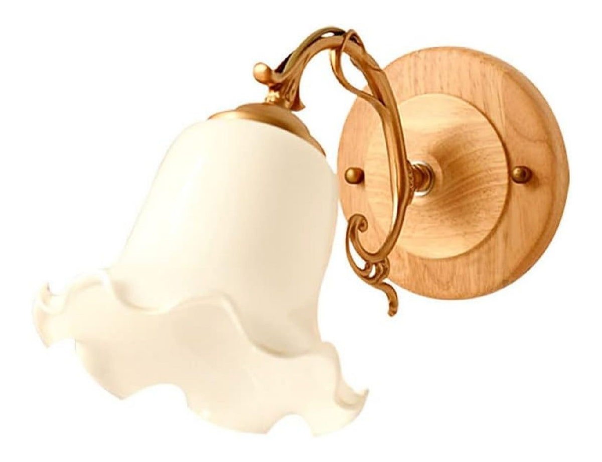 Applique murale decoratif Blanc et Dore avec diffusion lumineuse harmonieuse CQ-9431