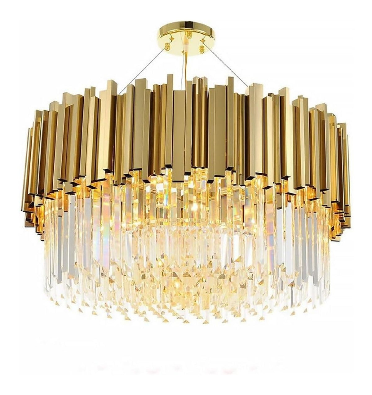 Suspension decoratif Ambre avec diffusion lumineuse harmonieuse E14