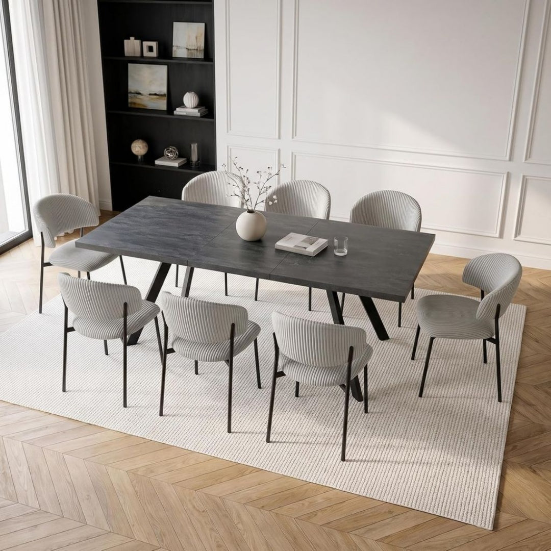 Chaises de salles de reunion gris fonce