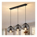 Suspension decoratif Noir et Gris avec diffusion lumineuse harmonieuse 60W E27