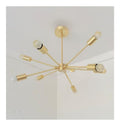 Luminaire Ambre et Rouge a silhouette graphique de type lustre SH-1998