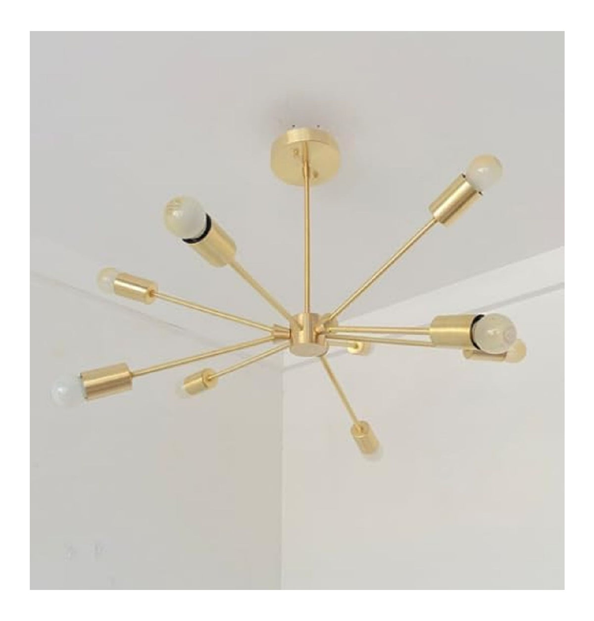 Luminaire Ambre et Rouge a silhouette graphique de type lustre SH-1998