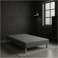 Lits avec tiroirs reglable gris