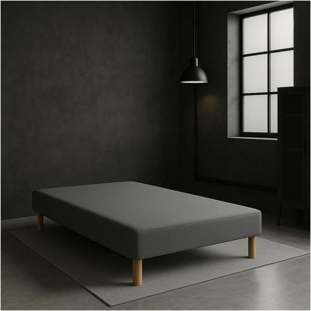 Lits avec tiroirs reglable gris