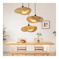 Luminaire Ambre et Rouge a silhouette graphique de type suspension 40W E27