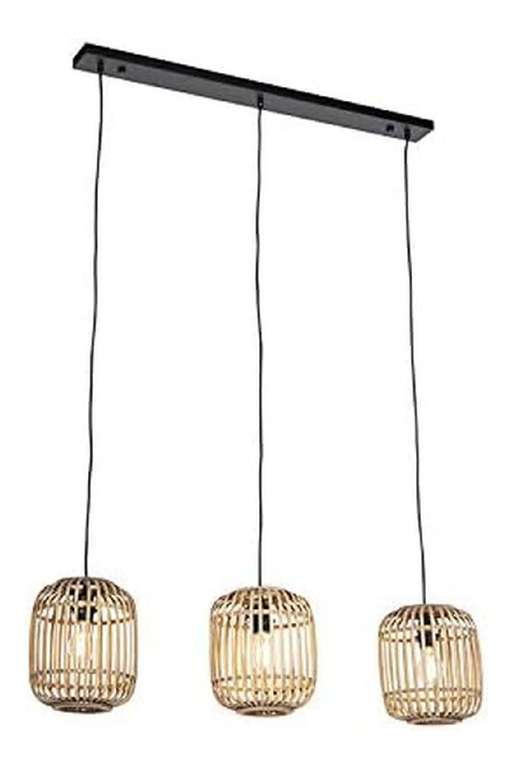 Suspension Noir et Ambre au style moderne avec conception fonctionnelle IP20 E27 DL-9677