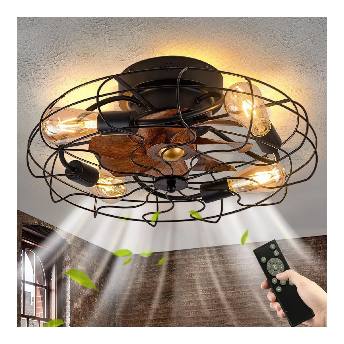 Solution lumineuse Ambre et Cuivre au dessin sobre en format lustre 40 W E27