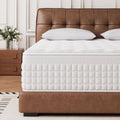 Ensembles de matelas et sommiers finition bois structure metal naturel